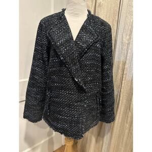 Size 16 Talbots tweeted, black and blue jacket